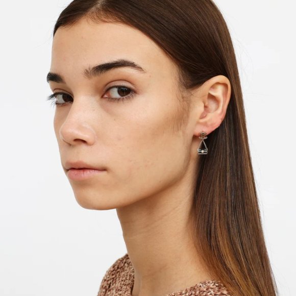 Chanel Faux Pearl & Enamel Handbag Drop Earrings - Picture 10 of 10